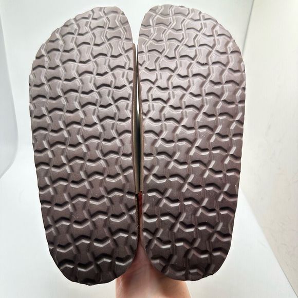 CUSHIONAIRE Women's Cork Footbed Sandal With +Comfort 6 BROWN - Picture 5 of 7